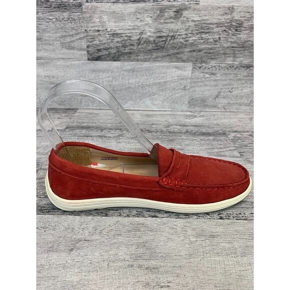 Marc Joseph Boys Red Suede Loafers Size 2.5 Casual Shoes - Picture 7 of 8